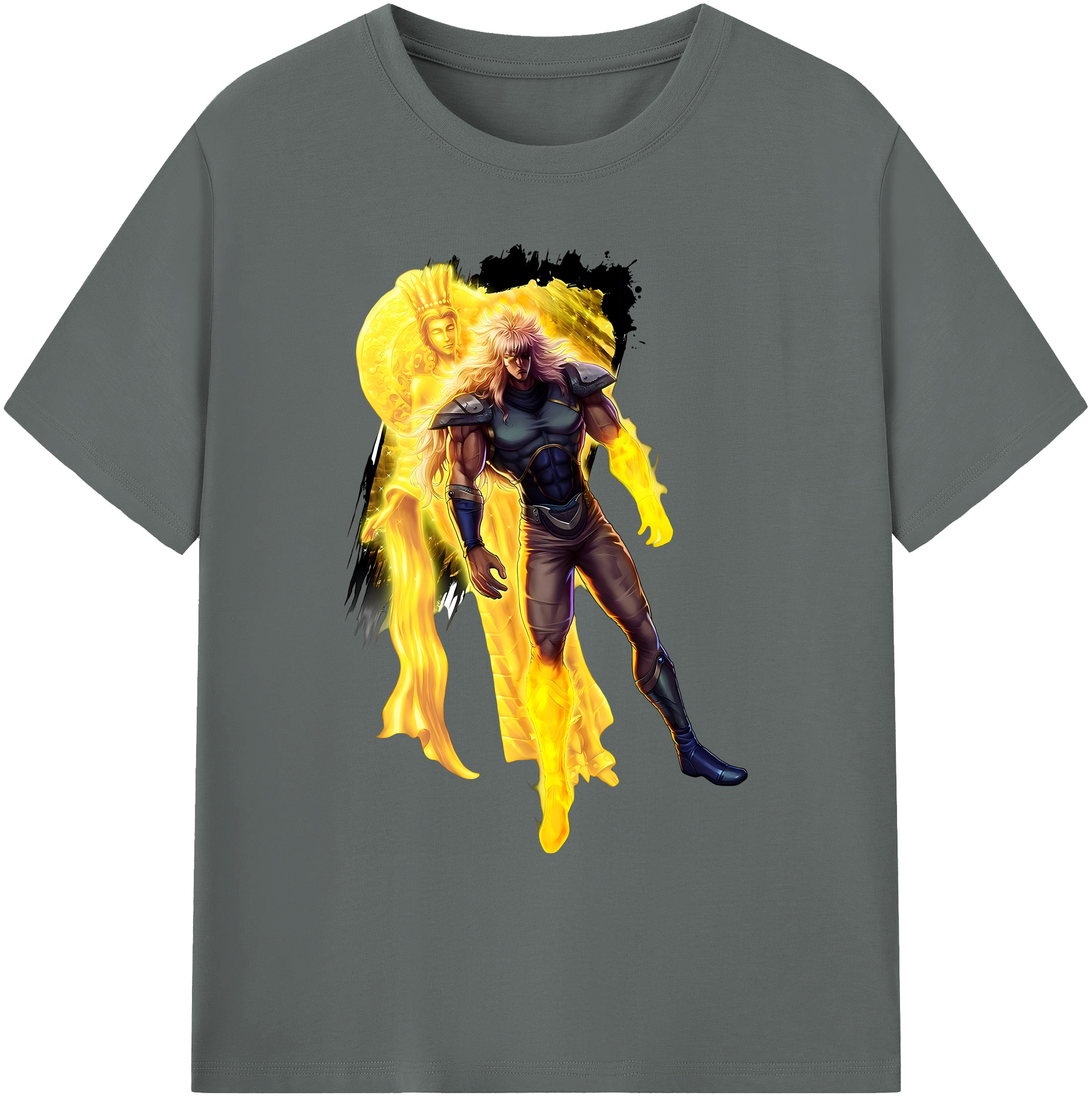 （画像用） 北斗の拳 Fist of the North Star 綿100％ メンズ半袖Tシャツ｜肌触りやわらか＆通気性